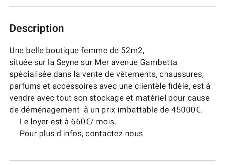 Fond de commerce