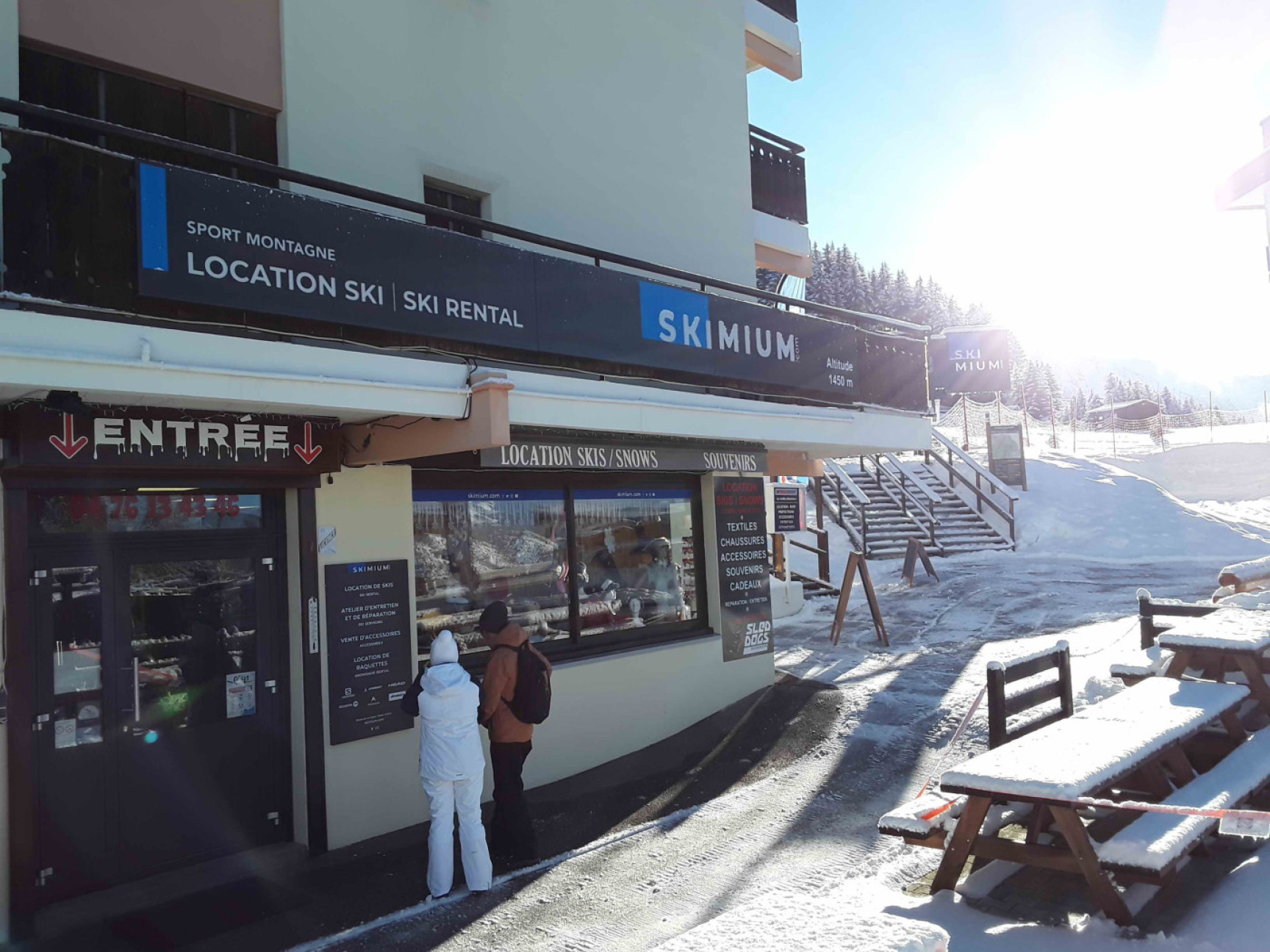 Magasin de location de Skis